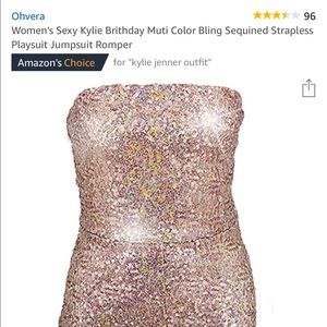 Sequined jumpsuit romper